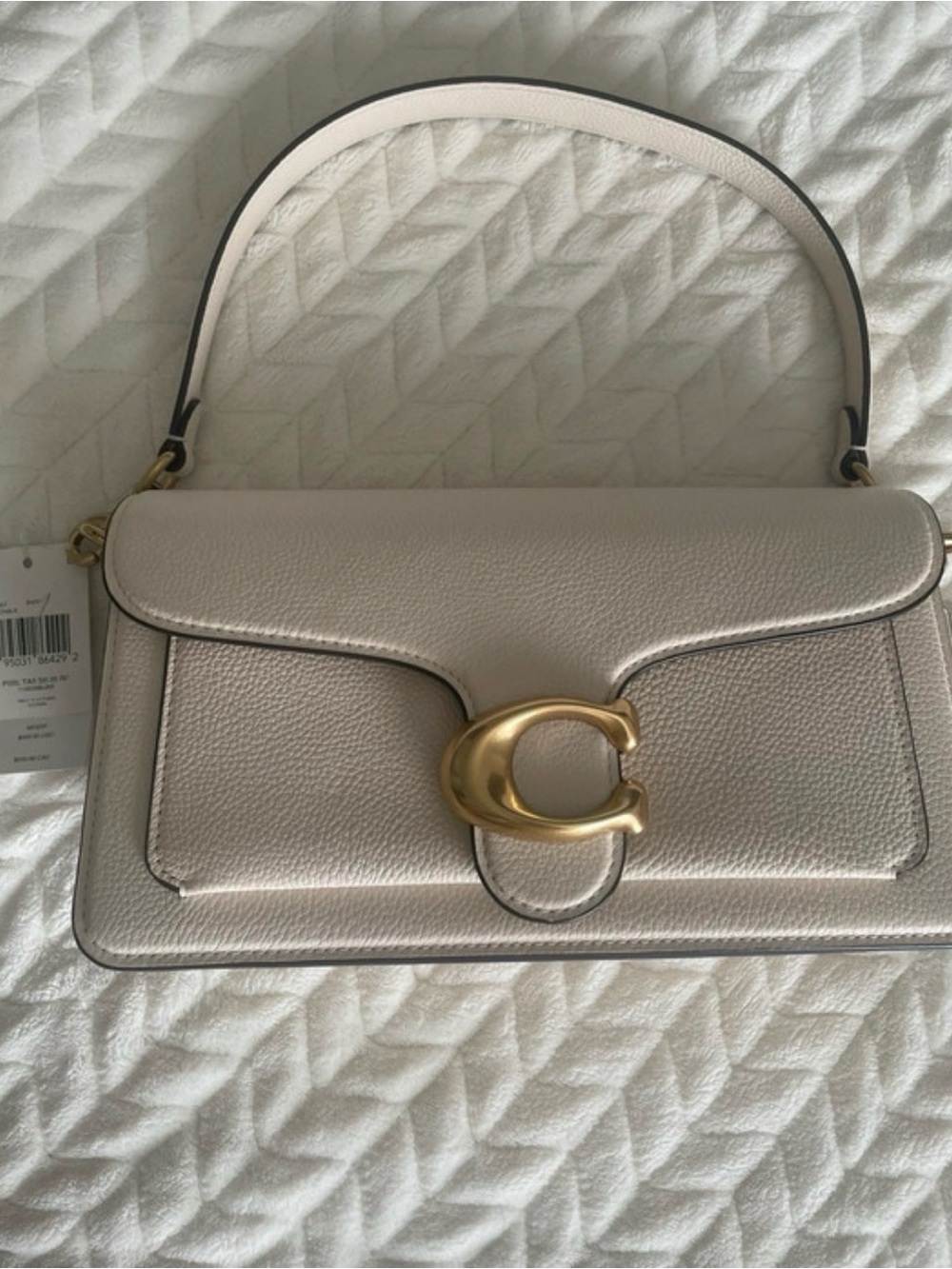 Coach Shoulder Bag in Chalk with Gold 'C' Hardware